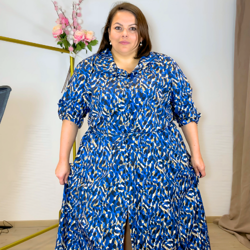 ROBE CHEMISE LONGUE IMPRIMÉ BLUESTAIN L'indisciplinée