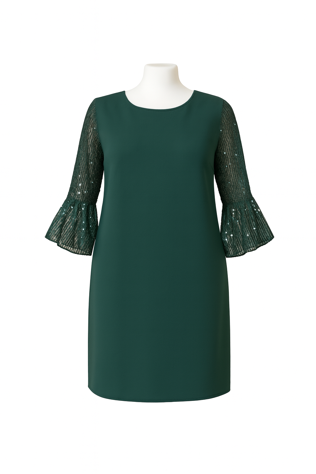 ROBE ÉLÉGANTE À MANCHES SEQUINS