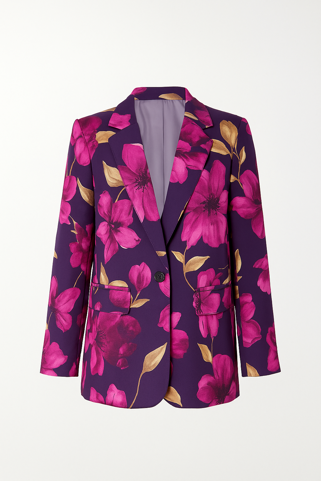 BLAZER IMPRIMÉ VIOLINE