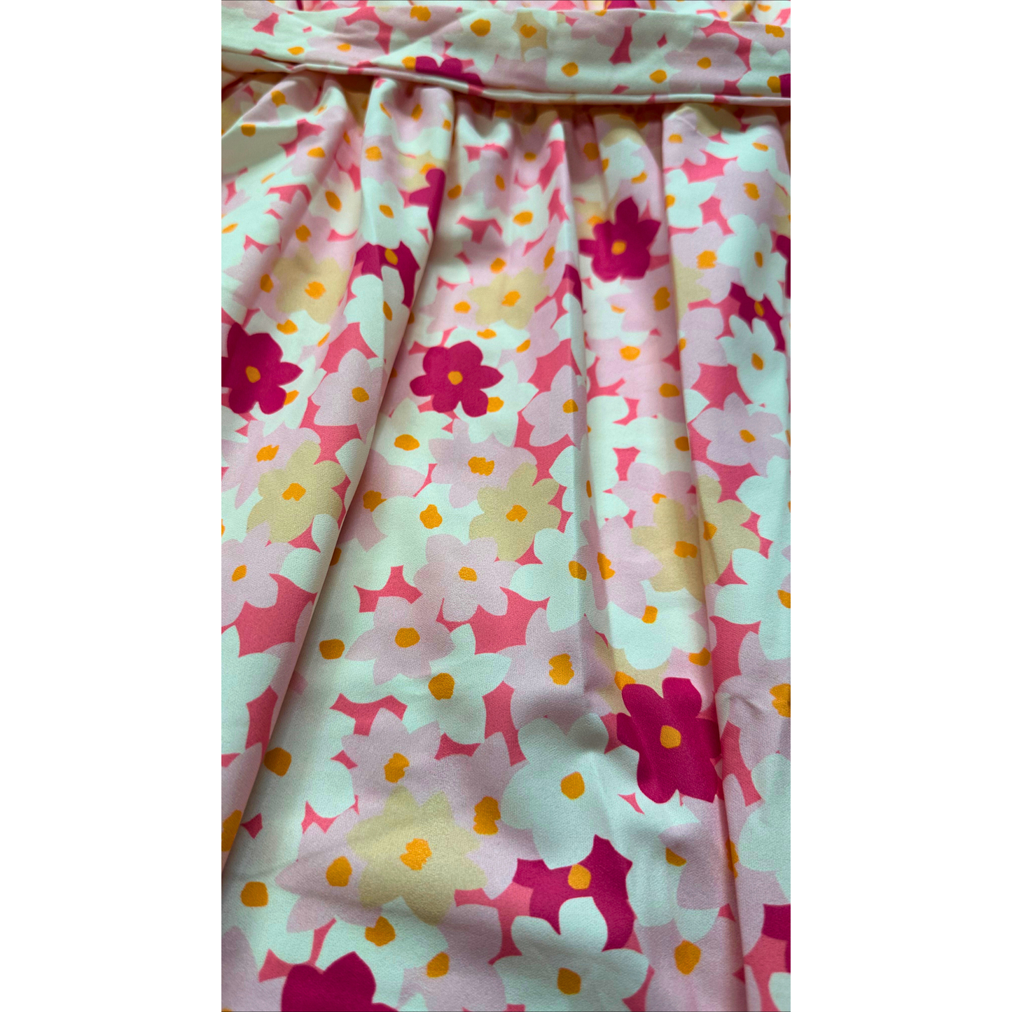 ROBE CACHE-COEUR - PAQUERETTES ROSES