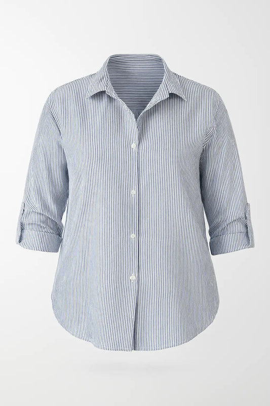 CHEMISE RAYÉE BLEUE L'indisciplinée