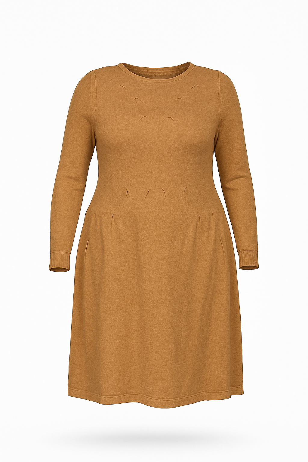 ROBE EN MAILLE CAMEL