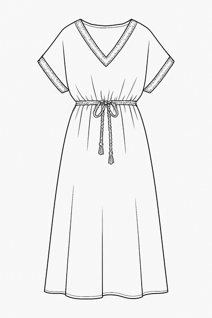 ROBE BOHEME BLANCHE