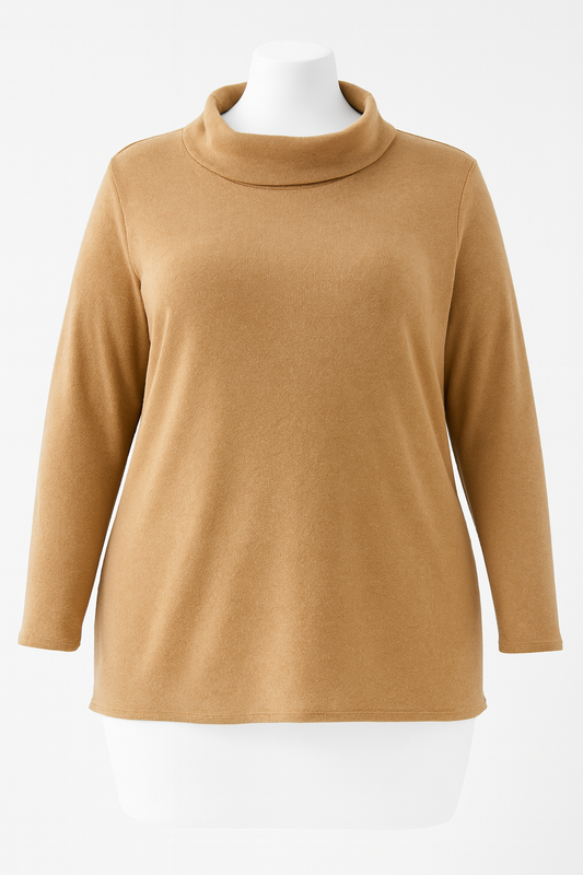 PULL COL LARGE CAMEL