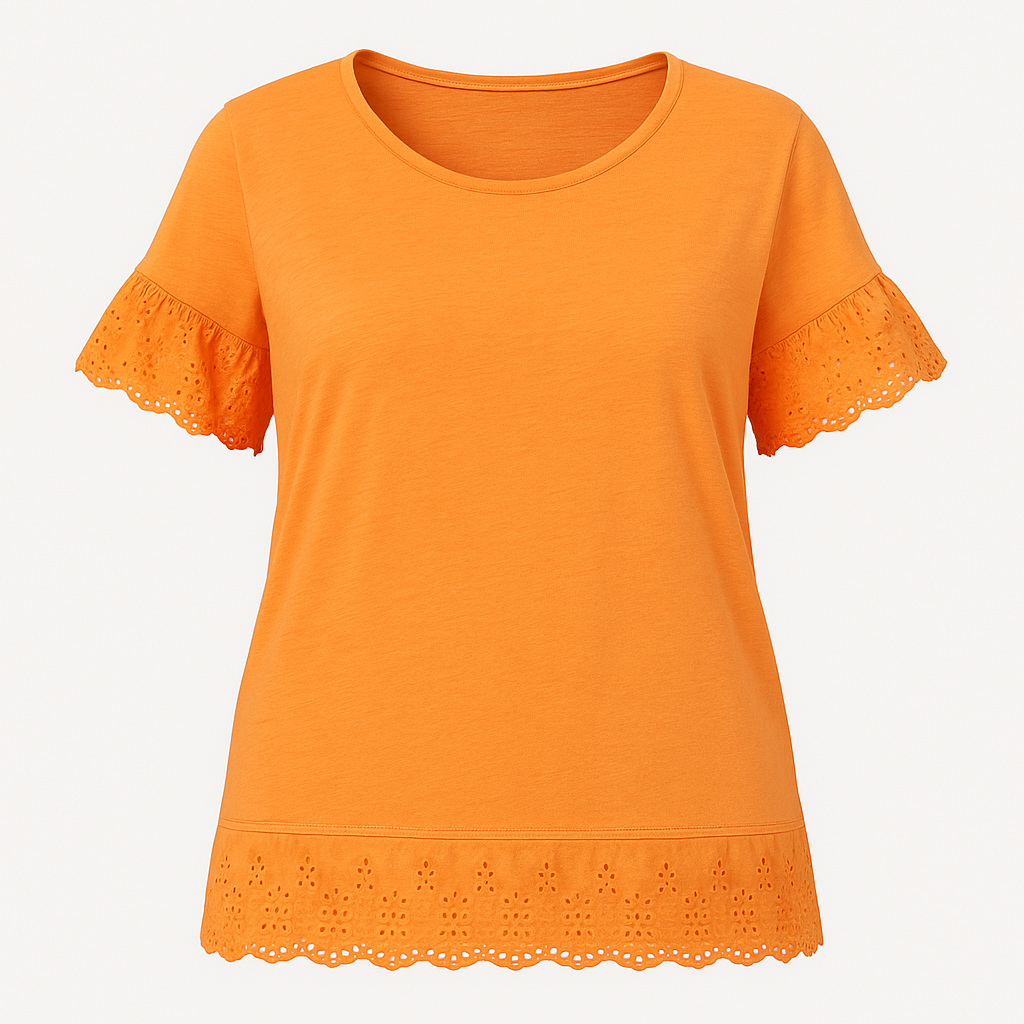 TOP BRODERIE ANGLAISE ARANCIA