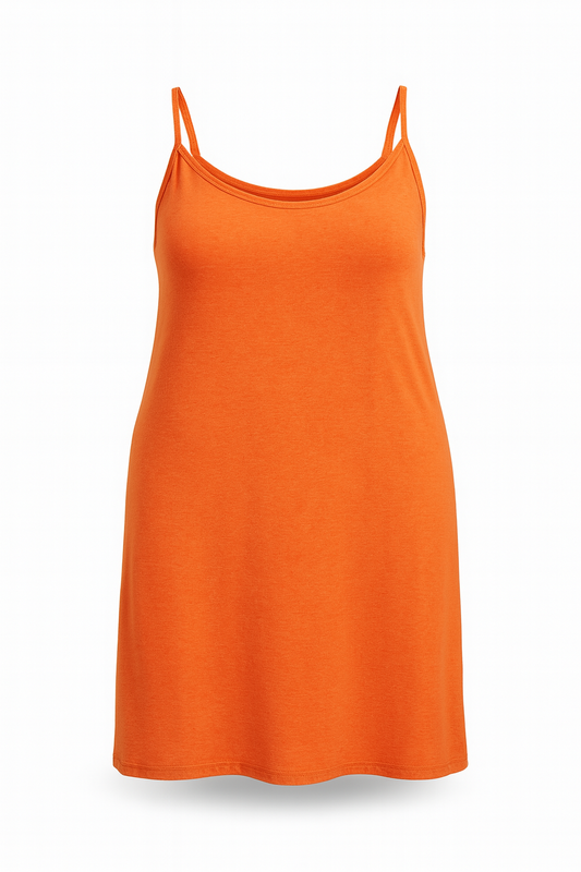 ROBE A BRETELLE ORANGE