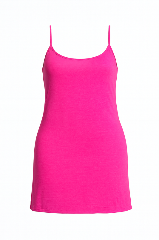 ROBE A BRETELLE FUSCHIA