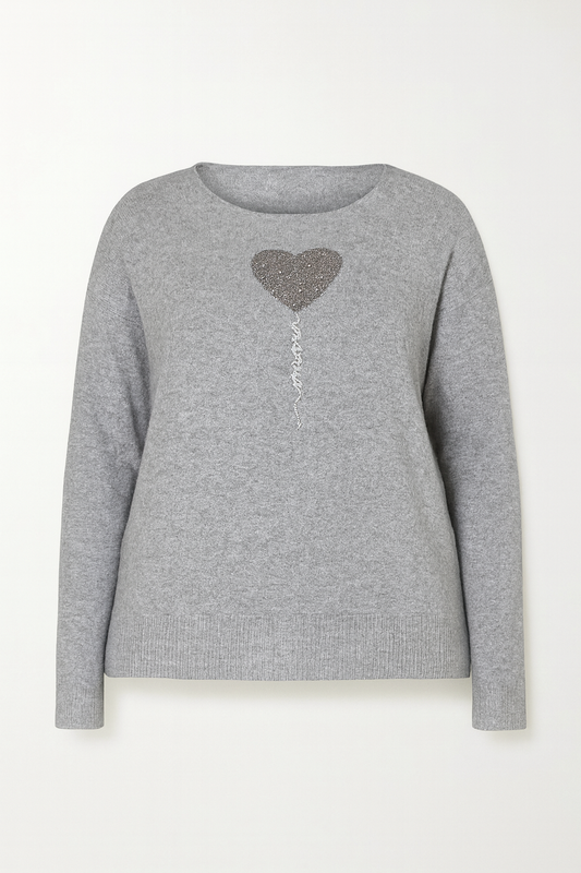 GREY «  I LOVE YOU » KNITWEAR