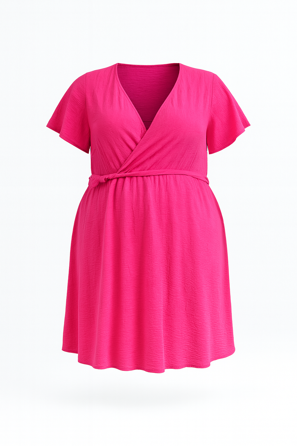 ROBE CACHE-COEUR FUSCHIA