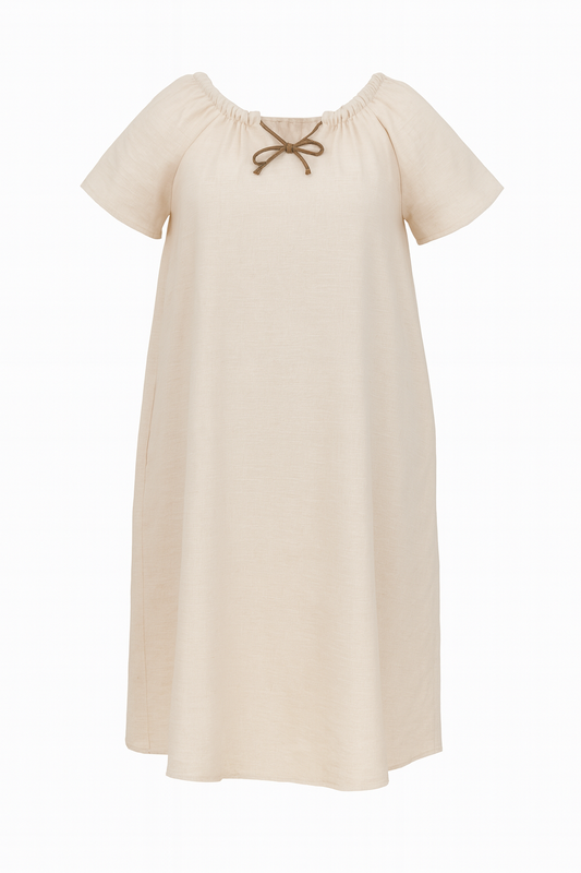ROBE VISCOSE BEIGE
