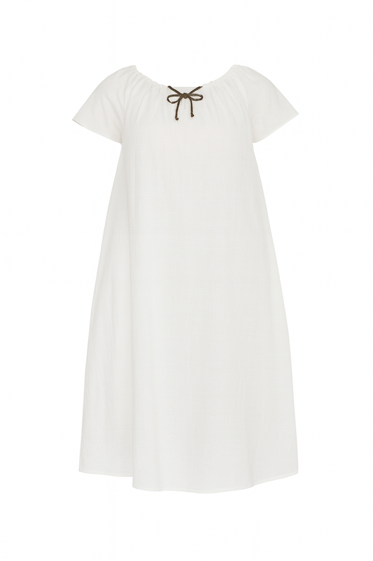 ROBE VISCOSE BLANCHE