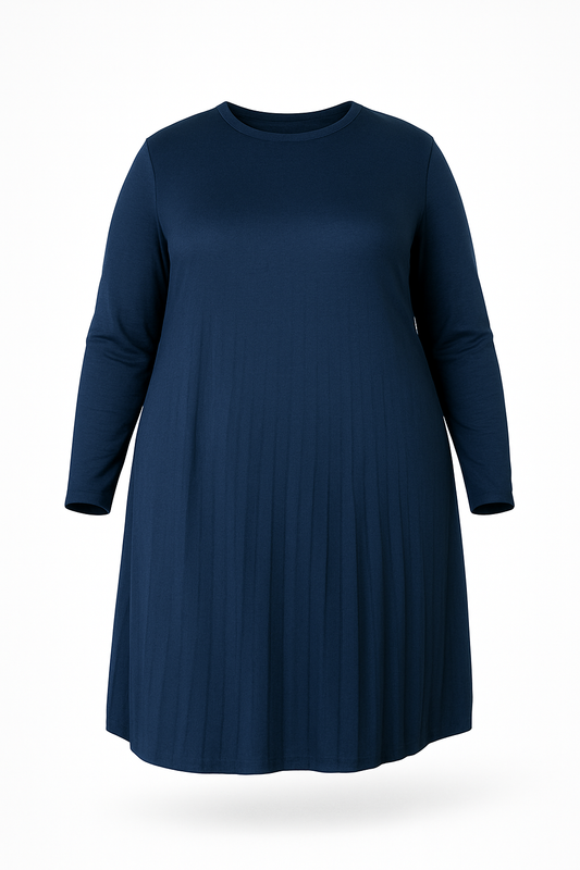 ROBE VISCOSE DOUCE PLISSÉE