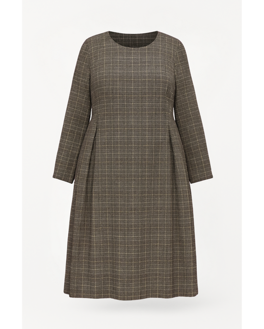 ROBE CARREAUX STYLE PREPPY