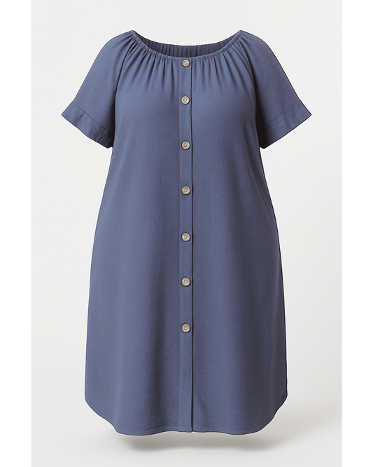 ROBE BOUTON ENCRE