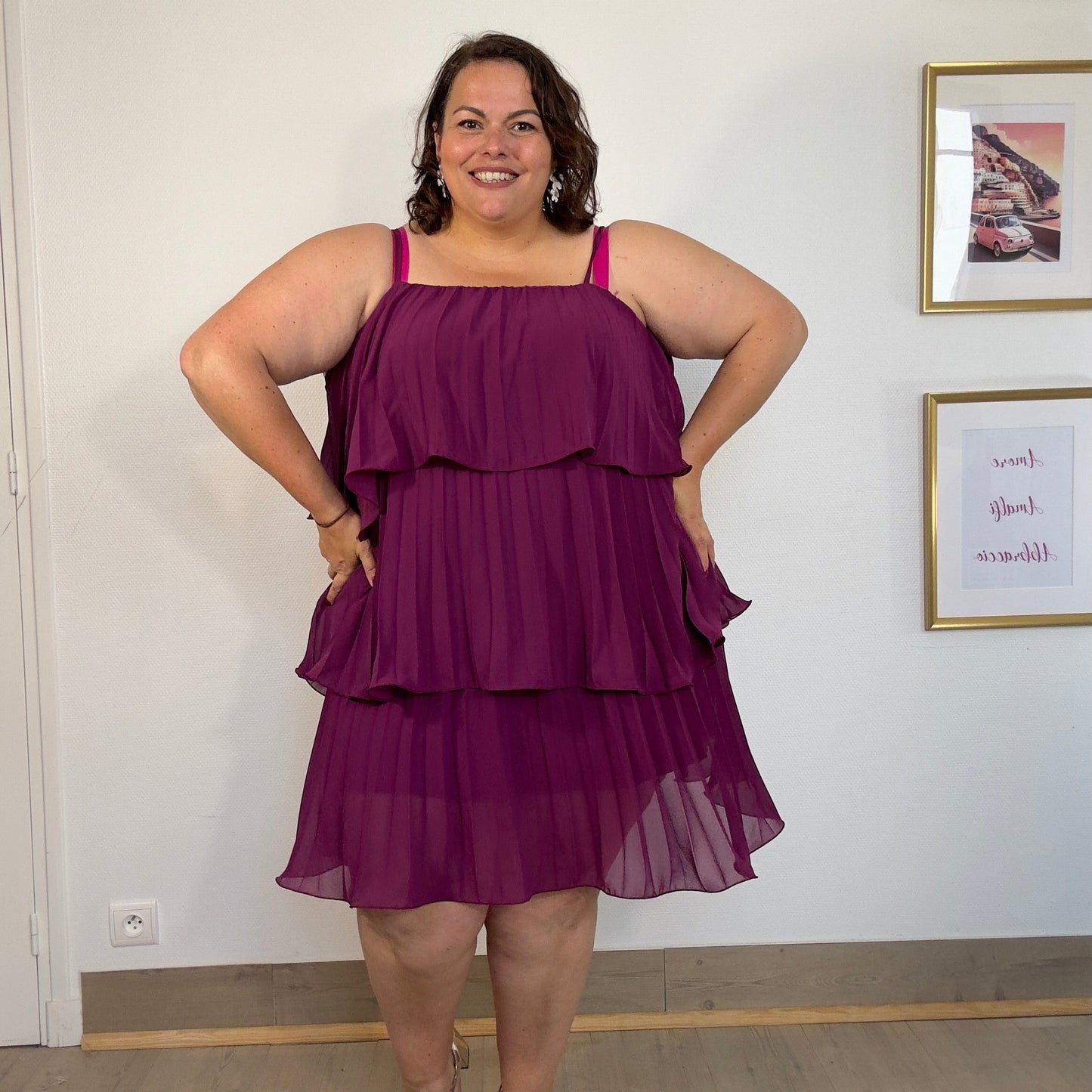 ROBE TULIPE VIOLETTE