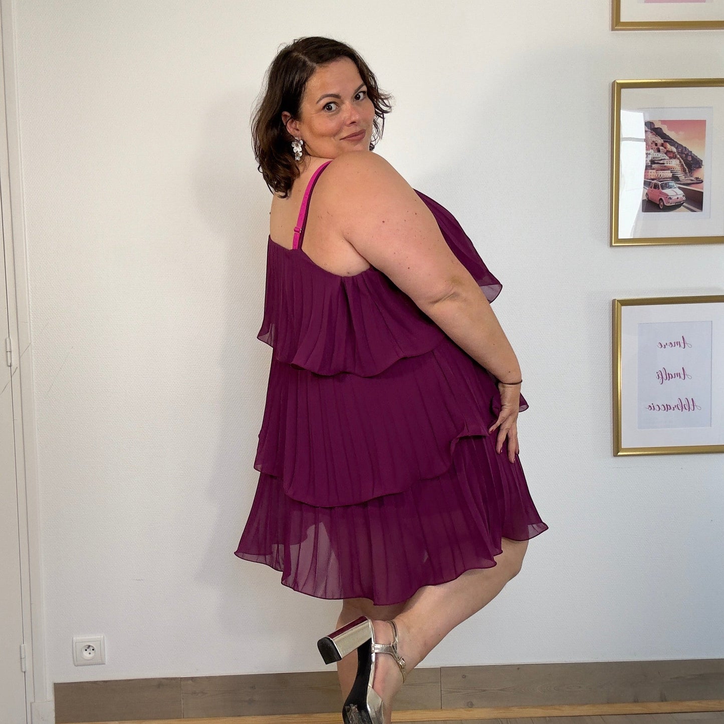 ROBE TULIPE VIOLETTE