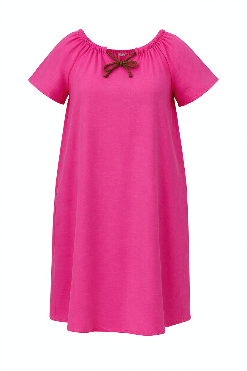 ROBE VISCOSE FUXIA